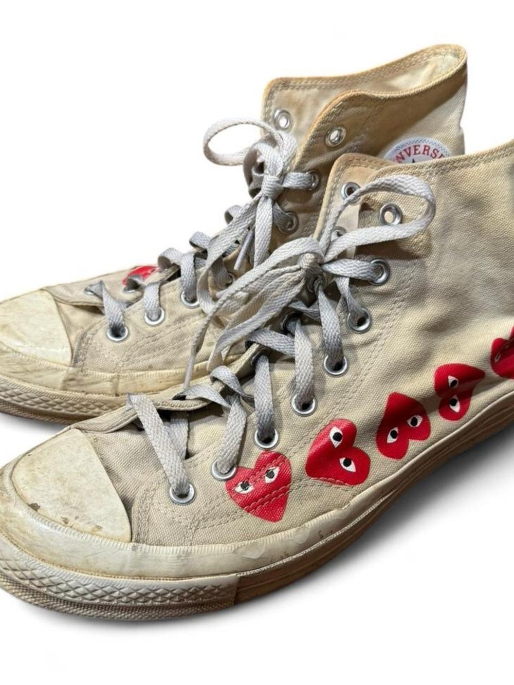 Converse x Comme Des Garcons Play Heart Chuck 70 Sneakers